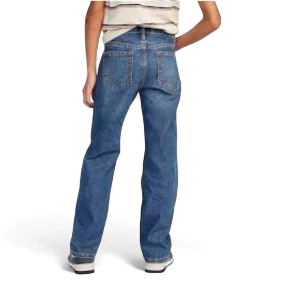 OLD NAVY Boys Straight Jeans Sz 12 Reg Skinny Straight Leg Adjustable Waist NEW